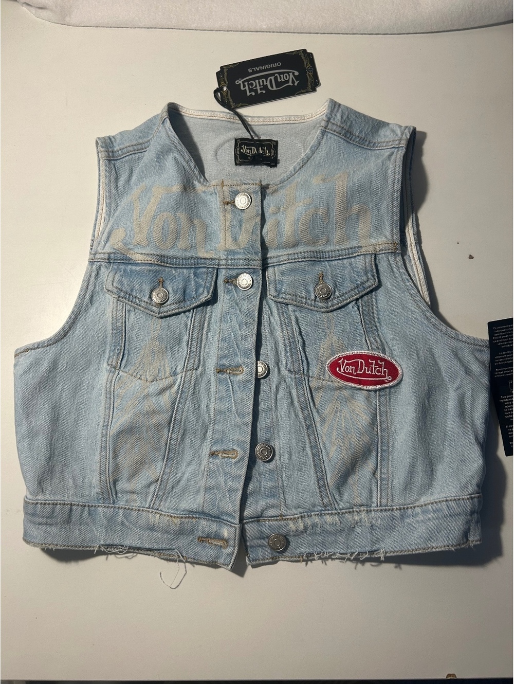 NWT Von Dutch Denim Vest